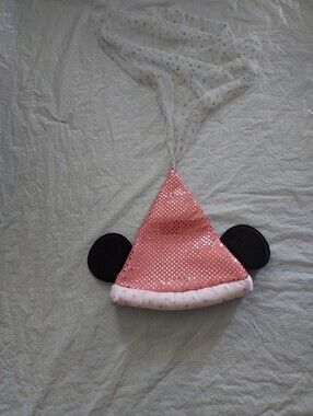 Disney Pink Sequin Mouse Ear Party Hat with Black Ears